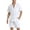 WHITE, variant on BUYJYA Men's Linen Shirt Short Sets 2 Pieces Outfits Casual Button-Down