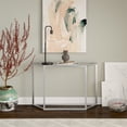 thumbnail image 2 of Henn&Hart Modern Metal Arc Table Lamp with Globe Shade in Black/Clear, 2 of 3