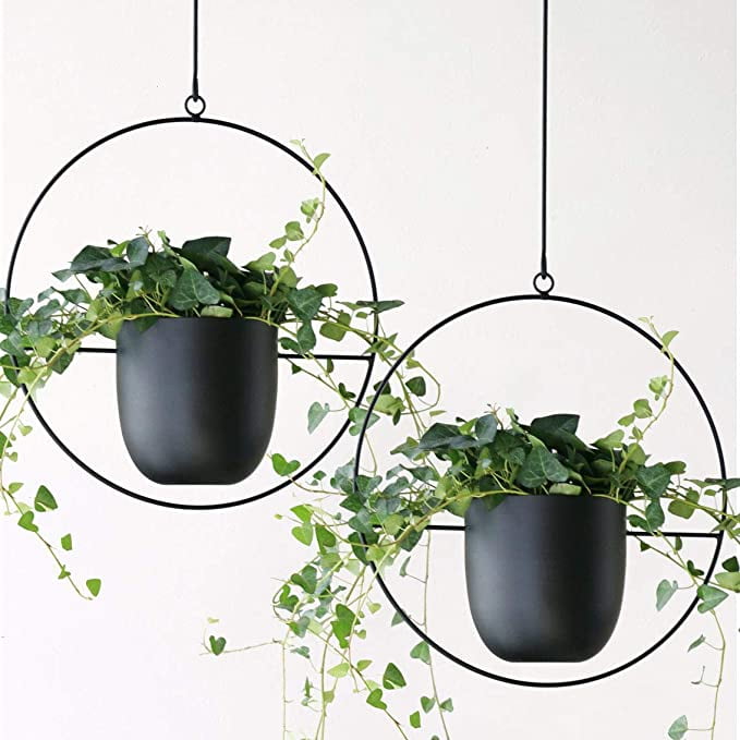 Resin Plant Hanging Pots Flower Planter Holder Modern Indoor Outdoor Decor Resin Plant Hanging Pots Flower Planter Holder Modern Indoor Outdoor Decor