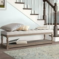 thumbnail image 2 of Pangea Home Z-Athena-59 Bench White And Linen, 2 of 3