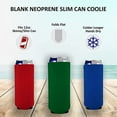 thumbnail image 4 of Blank Neoprene Collapsible Slim Can Coolie (4 Pack, Neon Pink), 4 of 7