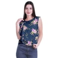 thumbnail image 4 of Moomaya Summer Tops Women Printed Sleeveless Tops Women Ruffle Casual Crop Top, 4 of 5