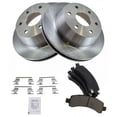 thumbnail image 3 of TRQ Rear Premium Posi Ceramic Disc Brake Pad & Rotor Kit Set Fits Select GM Van Truck, 3 of 5
