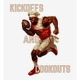 thumbnail image 2 of Kickoffs & Cookouts American Football Adult White Long Sleeve Hoodie-Medium, 2 of 6