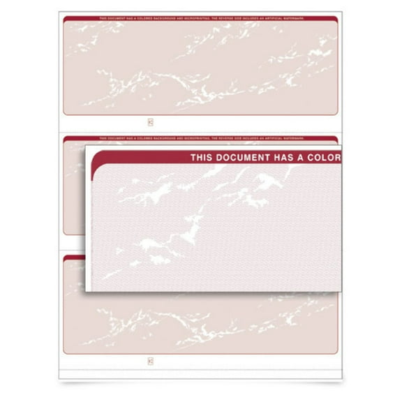 VersaCheck - Form 3000 - Prestige - Burgundy - 250 Sheets