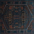 thumbnail image 1 of Ahgly Company Indoor Square Persian Light Blue Traditional Area Rugs, 8' Square, 1 of 4