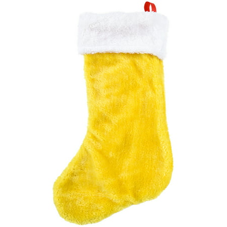 Christmas Yellow Plush Faux Fur Trim 16