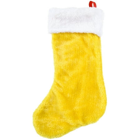 - Christmas Yellow Plush Faux Fur Trim 16