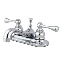 Kingston Brass GKB601BL Water Saving Vintage Centerset Lavatory Faucet with Lever Handles, Chrome