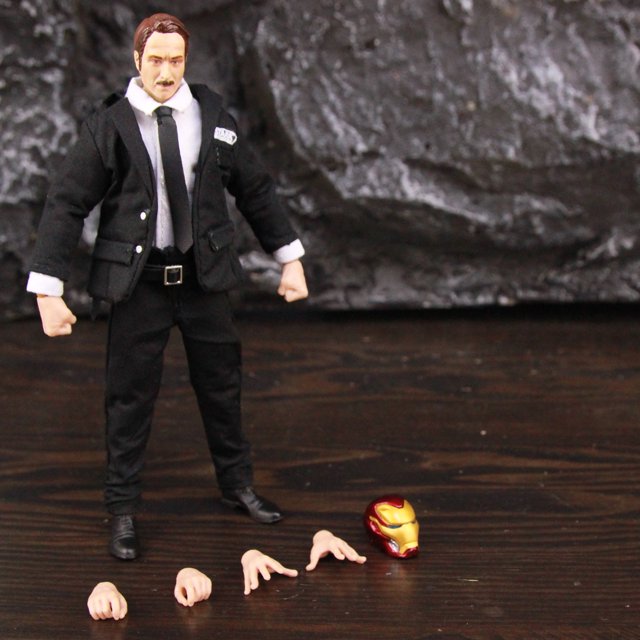 Iron Man padre Howard Stark 6 "figura de acción Stark Industries traje Marvel Avengers Iron-Man Tony Stark Legends película juguetes muñeca