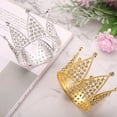 thumbnail image 5 of Unique Bargains Mini Crown Cake Toppers, Alloy Queen Tiara for Cake Decor Gold, 5 of 6