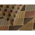 thumbnail image 4 of Ambesonne Brown Quilted Bedspread Set 3 Pcs, Classic Lozenge Pattern, Queen Size, Pale Brown Cinnamon, 4 of 5