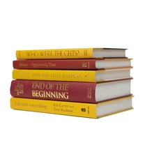 Pen & Willow Red/Yellow Decorative Books - Real, shelf-ready book stacks for bookshelves, coffee tables, or end tables. For home or office decor, weddings, or staging decor.