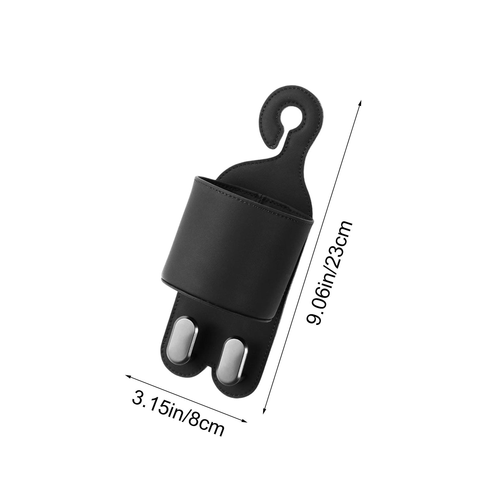 FEOLGEHLY Universal Car Accessories Kit, 4-in-1 Car Seat Hook, Back Seat Organizer with Cup Holder and Storage Box, Durable and Easy Installation, Black