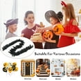 thumbnail image 5 of Costway 9ft Pre-lit Christmas Halloween Garland Black w/ 50 Purple LED Lights, 5 of 12