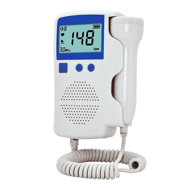 Doppler fetal doméstico Detector de corazón Monitor de latido cardíaco fetal Sin radiación Irfora Azul