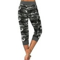 thumbnail image 2 of Innerwin Sport Trousers Drawstring Ladies Bottoms Running Elastic Waist Breathable Capri Pants Gray M, 2 of 6
