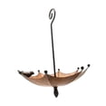 thumbnail image 3 of Comedero para pájaros con forma de paraguas, contenedor de comida para pájaros, bandeja de agua de hierro creativa colgante, decoración de jardín para, 3 of 8