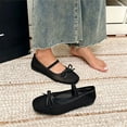 thumbnail image 5 of Taqqpue Women Flat Shoes Under 10 Womens Lace Mesh Casual On Flats Summer Formal Flat Shoes Block Closed Toe Footwear for Women, 5 of 6