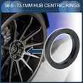 thumbnail image 2 of Unique Bargains Hub Centric Rings, 56.6mm ID 73.1mm OD  Car Wheel Hubrings ABS Plastic Black, 4pcs, 2 of 7