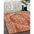 thumbnail image 2 of Ahgly Company Indoor Square Abstract Red Persian Area Rugs, 4' Square, 2 of 6