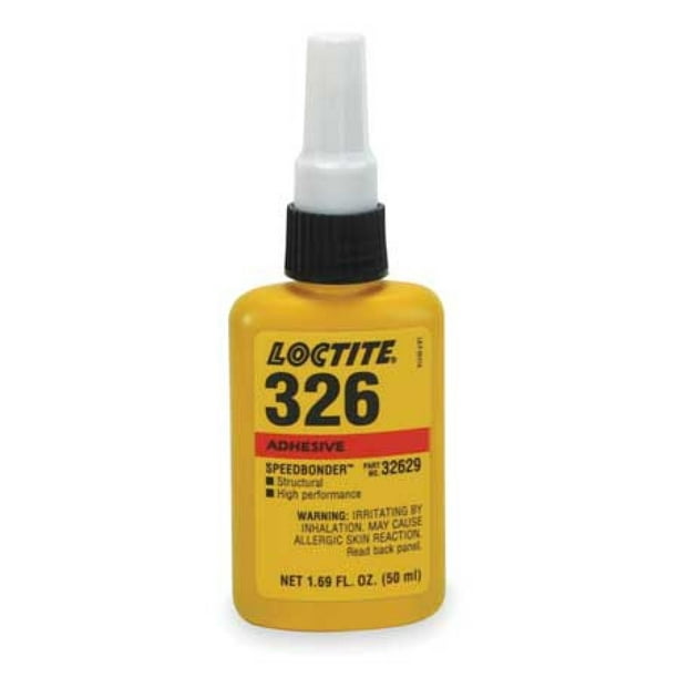 LOCTITE 135402 Acrylic Adhesive, Bottle, 1.69 oz, Amber, 1 min