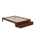 thumbnail image 6 of AFI Colorado 14" Queen Wood Platform Bed Frame with Foot Drawer Storage, Walnut, 6 of 6