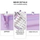 thumbnail image 3 of Estuche para lápices de gran capacidad, estuche para bolígrafos de mano, cosmético, regalo portátil para oficina, escuela, adolescente, niña, niño, hombre, mujer, adulto, morado, estuche para lápices, 3 of 6