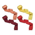 thumbnail image 5 of Tachiuwa 4 Pieces Ribbon Fringe Silk Ribbon Bow Making 5 Yards Home Decoration Windows Wedding Invitations Christmas Ribbon yellow, 5 of 10