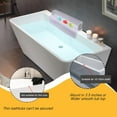 thumbnail image 3 of Limpiador de inodoro Poaug Venta final Protector de bañera 21.1X5.9X3.9 '' Silicona suave y almacenamiento de juguetes de baño Protector antideslizante para bañera Niños pequeños Bebés Cubierta de, 3 of 5