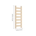 thumbnail image 2 of GOOHOCHY 2Set Mini Ladder Home Decor Beige Wood for Miniature Landscape, 2 of 8