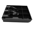 thumbnail image 2 of Cash Register Drawer Insert Tray 3 Bill/3 Coin Compartments with Plastic Clip for Money Storage, Black, 2 of 4