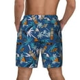 thumbnail image 4 of Fotbe Hawaiian Style Men’s Swim Trunks Quick Dry Swim Shorts Board Shorts with Mesh Lining-Medium, 4 of 9