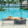 thumbnail image 4 of Gymax Folding Camping Cot Heavy-duty Camp Bed W/Carry Bag for Beach Traveling Vocation, 4 of 10