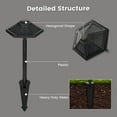 thumbnail image 2 of Gigalumi Solar Plastic Black LED Landscape Light , Warm White Waterproof Path Light 2-Pack, 2 of 7