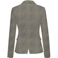 thumbnail image 5 of luvamia Womens Business Casual Blazer Work Office Coats Pocket Back Slit Jacket Suit, Size S-2XL, 5 of 6