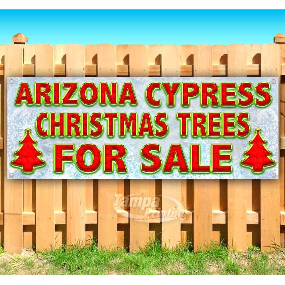 Arizona Cypress Christmas Trees For Sale Red Caps 13 oz heavy duty