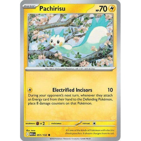 Pokemon ME01: Mega Evolution Common Pachirisu #51