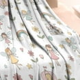 thumbnail image 3 of Fairy Princess Carriage Pattern Blanket,Comfortable Soft Flannel Throw Blanket,All Season,Warm Lightweight Blankets for Sofa Bed Couch Living Room Chair,30"x40", 3 of 4