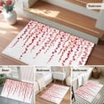 thumbnail image 5 of Entryway Rug 2'x3', Red Polka Dots Small Rug for Kitchen Bathroom Door Mat Indoor Entrance, Vintage Abstract Art Watercolor Non-Slip Area Rugs Floor Mats Carpet Front Door Rugs, 5 of 8