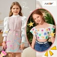 thumbnail image 4 of 3 Pack Glitter Girls Belt Colorful Kids Skinny Belts for Jeans Dress, 4 of 6