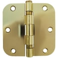 thumbnail image 2 of Stone Harbor Hardware 4" Ball-Bearing Door Hinges, 5/8" Radius Corner, Satin Chrome, 2-Pack, 2 of 51