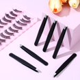 thumbnail image 3 of 50 Pcs Tweezers Stainless Steel Slanted Tip Tweezers Inward Growing Hair Remover Eyebrow Precision Splinter Kit Suitable for Women and Men Leg Facial Skin, 3 of 7