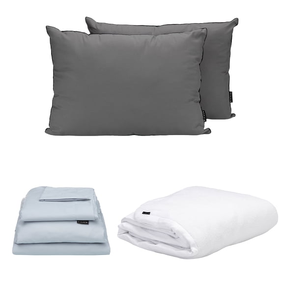 Juego de Sábanas Matrimonial Dicasa Softy Platino Cubrecolchón Cloud Almohada 2-Pack