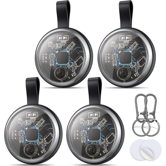 Air Tracker Tags-4 Pack Compatible with Apple Find My, Bluetooth Tracker Smart Tag Waterproof Key Finder for Keys, Wallet, Luggage, Pet
