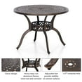 thumbnail image 3 of Sophia & William 39”Cast Aluminum Patio Bistro Dining Table - Bronze, 3 of 5