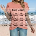 thumbnail image 3 of Summer Savings LADIGASU Women's Casual Solid Color Round Neck Hem Short Sleeved Top, 3 of 8