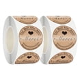 thumbnail image 1 of 2roll DIY Adhesive Love Heart Handmade Cake Packaging Sealing Label Kraft Sticker Baking Gift, 1 of 5