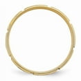 thumbnail image 2 of 14k Yellow Gold 6mm Heavyweight Comfort Fit Brushed/Polished Beveled Edge with Dots Wedding Band Size 7.5 YB107H, 2 of 3