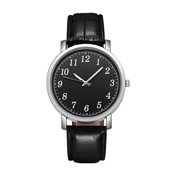 DESIGNICE Automatic Watches for Men Fashion Design Leather Watch Digital Quartz Men's Watch
